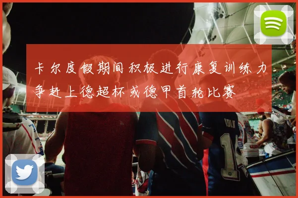 卡尔度假期间积极进行康复训练力争赶上德超杯或德甲首轮比赛